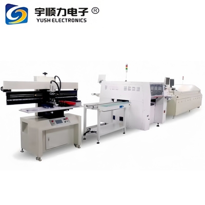 Linea di produzione SMT ad alta velocità di risparmio energetico Linea di assemblaggio elettronico semiauto